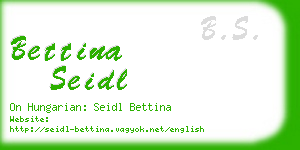 bettina seidl business card